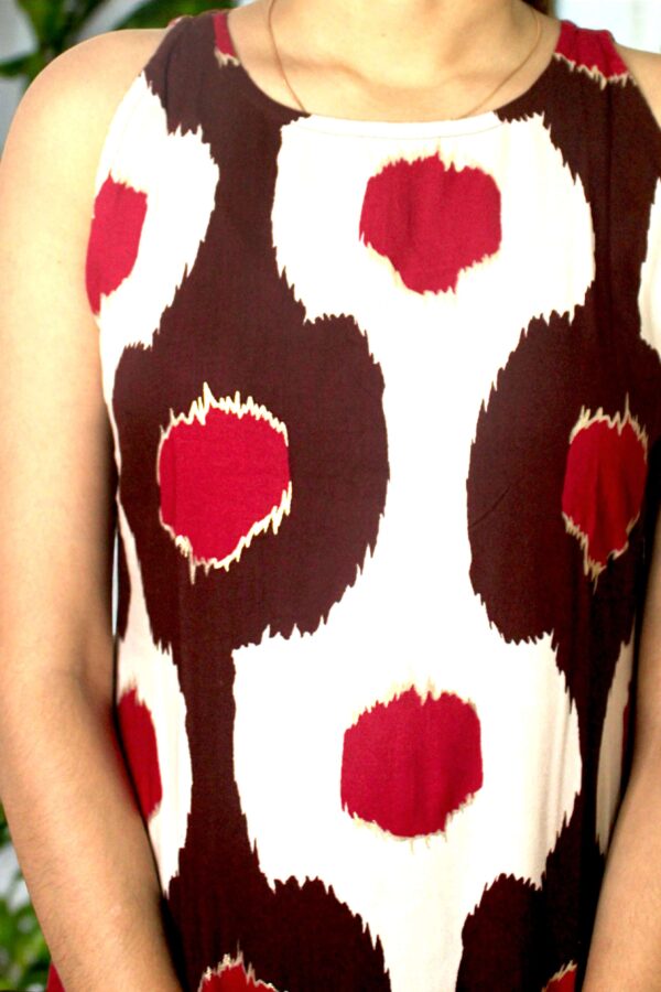 Orvya – Ivory Circle Ikat Long Kurta - Image 5