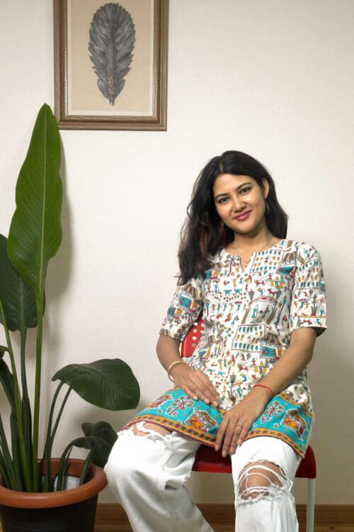 Gramina – Village Life Print Kurta Top