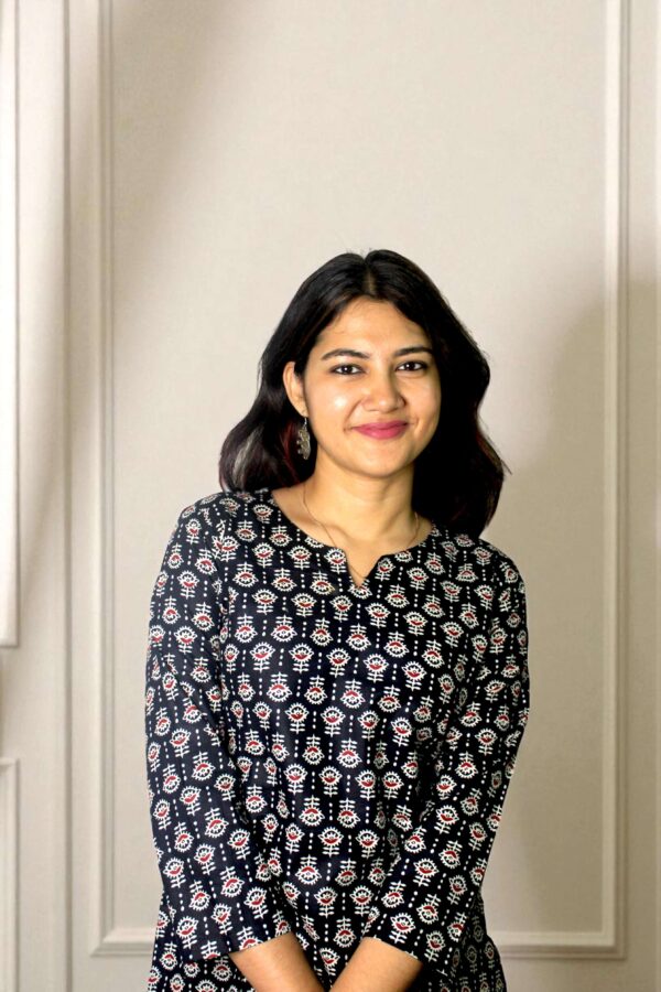Noira - Black Ethnic Motif Kurta Top - Image 4