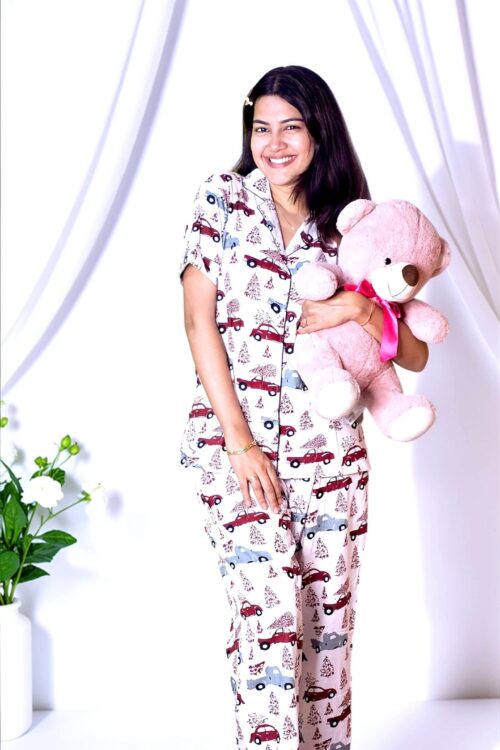 Carmelle – Vintage Drive Premium Cotton Night Suit