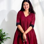 Raja Meher – Wine Khadi Flared Kurta